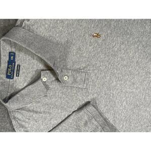 Polo Ralph Lauren Grey Pima Soft Touch Men's Polo Shirt Pony Logo Color Size XXL